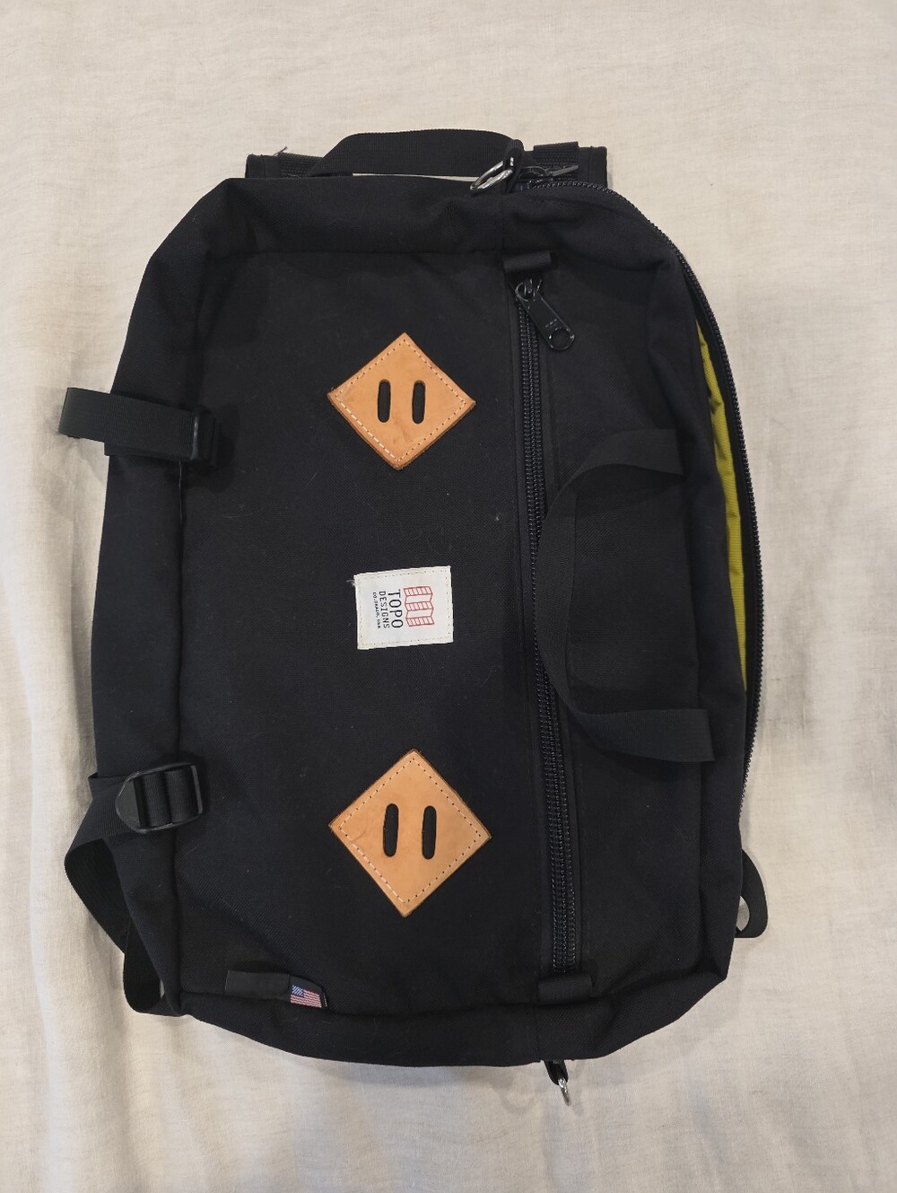 Topo Designs Black 3-Way Briefcase & Backpack
